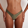 Image of 2019 New Women Sexy Bikini Bottoms Solid Swimming G-string Briefs Panty Female Thong V Swim Trunks Brazilian Beachwear Tankini