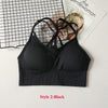 Image of 21 Colors Seamless Sports Bra Women Gym Back Cross Strappy Fitness Women Sports Bras Gym Active Wear Yoga Bras For Running Tops