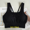 Image of 21 Colors Seamless Sports Bra Women Gym Back Cross Strappy Fitness Women Sports Bras Gym Active Wear Yoga Bras For Running Tops
