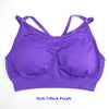 Image of 21 Colors Seamless Sports Bra Women Gym Back Cross Strappy Fitness Women Sports Bras Gym Active Wear Yoga Bras For Running Tops