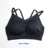 Image of 21 Colors Seamless Sports Bra Women Gym Back Cross Strappy Fitness Women Sports Bras Gym Active Wear Yoga Bras For Running Tops