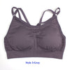 Image of 21 Colors Seamless Sports Bra Women Gym Back Cross Strappy Fitness Women Sports Bras Gym Active Wear Yoga Bras For Running Tops