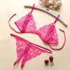 Image of 2Pcs Lingerie Set Women Lace Bralettes Sexy Strappy Push Up Bra Panty Set Sexy Lingerie Hot Erotic Underwear Porno Femme Bra Set