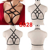 Image of Body Harness Bra For Women Fetish Chest Bondage Lingerie Erotic Cage Bra Gothic Garter Belt