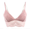 Image of De Monarchia Women Sexy Lace Halter Bralette Unlined Underwear Bras Intimate Tops Ultrathin Bra Crop Top Floral 3/4 Cups