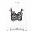 Image of Elegant Chic Bralette Sexy Eyelash Lace Crop Top Women Lingerie Dropshipping Suppliers Underwear Camisole Cami Tank Top
