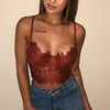 Image of Elegant Chic Bralette Sexy Eyelash Lace Crop Top Women Lingerie Dropshipping Suppliers Underwear Camisole Cami Tank Top