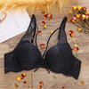 Image of Fashion Lace Bra Sexy Bras For Women B C Cup Underwear Hanging Neck Unlined Brassiere Female Hollow Floral Lingerie New Arrival