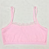 Image of Girl Underwear Cotton Lace Bras Girls Soft Camisoles Sports Bra Top Breathable For Teens Training Bra 8-18Y
