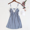 Image of Jerrinut Silk Satin Nightgown Women Sleeveless Nightdress Nighties Sleepwear Homewear With Chest Pads Sexy Lingerie