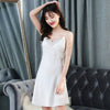 Image of Jerrinut Silk Satin Nightgown Women Sleeveless Nightdress Nighties Sleepwear Homewear With Chest Pads Sexy Lingerie