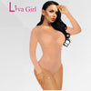 Image of Liva Girl 2019 Nude Mesh Bodysuit Rompers Bodycon Jumpsuit Turtleneck Skinny Bodysuits Transparent New Women Sexy Body Clothing