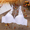 Image of Sexy Push Up Bra Lingerie Femme Transparent Seamless Wireless Bra Intimates Lace Bralette Brassiere Crop Top Bras For Women