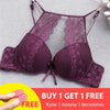Image of Sexy Push Up Bra Lingerie Femme Transparent Seamless Wireless Bra Intimates Lace Bralette Brassiere Crop Top Bras For Women
