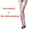 Image of White Wedding Dress Bridal Transparent Romantic Nightgown Exotic Apparel Sexy Costume Selebritee Sexy Lingerie Hot Lace BabyDoll