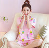 Image of Wholesale Pajamas Sets Spring Autumn 22 Style Thin Carton Generation Women Long Sleepwear Suit Home Women Gift Female Sleepwear
