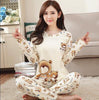 Image of Wholesale Pajamas Sets Spring Autumn 22 Style Thin Carton Generation Women Long Sleepwear Suit Home Women Gift Female Sleepwear