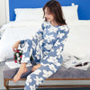Image of Wholesale Pajamas Sets Spring Autumn 22 Style Thin Carton Generation Women Long Sleepwear Suit Home Women Gift Female Sleepwear