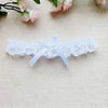 Image of Wholesale Women Girl Princess Cosplay Wedding Party Bridal Lace Floral Blue Leg Ring Loop Stocking Garter Belt