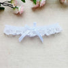 Image of Wholesale Women Girl Princess Cosplay Wedding Party Bridal Lace Floral Blue Leg Ring Loop Stocking Garter Belt