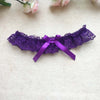 Image of Wholesale Women Girl Princess Cosplay Wedding Party Bridal Lace Floral Blue Leg Ring Loop Stocking Garter Belt