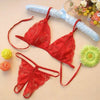 Image of Women Lingere set Open Cup Bra Lace 2 Piece Set Crotchless Exotic Apparel Red Sexy Cupless Adult Ladies Costumes Lingere 25