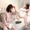 Image of Womens Pajamas Sets 2019 Summer Round Neck Cartoon Kawaii Totoro Cartoon Sleepwear Nighty Female Casual Autumn Winter Pajamas