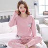 Image of Womens Pajamas Sets 2019 Summer Round Neck Cartoon Kawaii Totoro Cartoon Sleepwear Nighty Female Casual Autumn Winter Pajamas