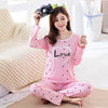 Image of Womens Pajamas Sets 2019 Summer Round Neck Cartoon Kawaii Totoro Cartoon Sleepwear Nighty Female Casual Autumn Winter Pajamas