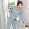 Image of Womens Pajamas Sets 2019 Summer Round Neck Cartoon Kawaii Totoro Cartoon Sleepwear Nighty Female Casual Autumn Winter Pajamas