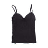 Image of Womens Wireless Bras Seamless Bra Padded Solid Tank Top Straps M L