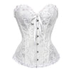 Image of Burvogue Underbust Steampunk Corset Waist Control Gothic Corsets Cincher with Curved Hem Bustiers Embroidery Short Waist Trainer (13)