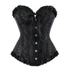 Image of Burvogue Underbust Steampunk Corset Waist Control Gothic Corsets Cincher with Curved Hem Bustiers Embroidery Short Waist Trainer (13)