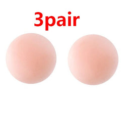 1Pair Sexy Silicone Nipple Cover Pad Reusable Self Adhesive Silicone Bra Breast Pads Strapless Bra Chest Paste Bra Accessories