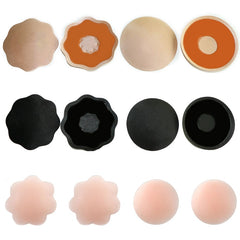 1Pair Sexy Silicone Nipple Cover Pad Reusable Self Adhesive Silicone Bra Breast Pads Strapless Bra Chest Paste Bra Accessories