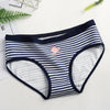 Image of 1pcs Women Stripe Briefs Cotton Sexy Panties Underwear Oversize Ladies Cartoon Cute Soft Kawaii Cute Plus Size XL/XXL Panty 20