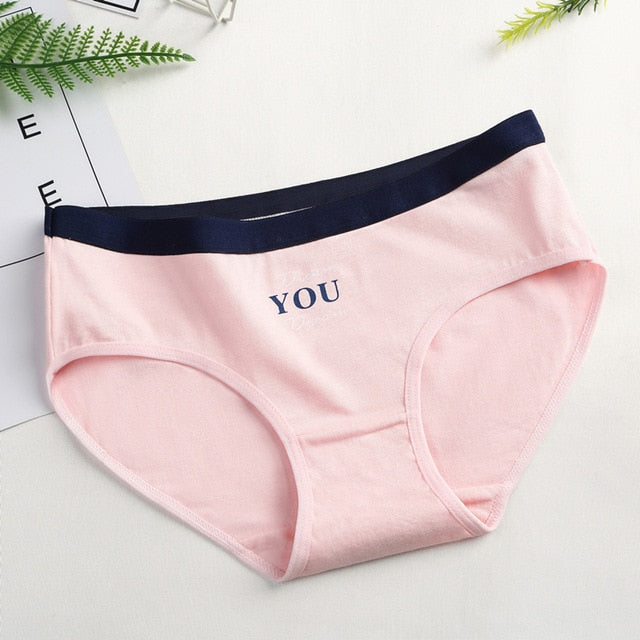 1pcs Women Stripe Briefs Cotton Sexy Panties Underwear Oversize Ladies Cartoon Cute Soft Kawaii Cute Plus Size XL/XXL Panty 20