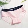 Image of 1pcs Women Stripe Briefs Cotton Sexy Panties Underwear Oversize Ladies Cartoon Cute Soft Kawaii Cute Plus Size XL/XXL Panty 20