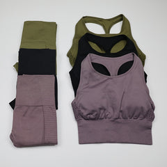 2 Piece Yoga Set Sexy Longline Sports Bra+High Waist Energy Seamless Leggings Women Fitness Sport Suit Gym Set Workout Clothes