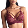 Image of 2017 New arrivalSexy Women's Lace Floral Sheer Deep V Unpadded Bralette Bra Bustier Crop Tops Lingerie