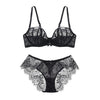 Image of 2017New fashion design europe victoria ultra thin lace sexy lingerie lace bra set women Gather breathable underwear bra sets JYF