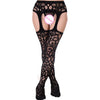 Image of 2018 Hollow Out Tights Lace Sexy Stockings Female Thigh High Fishnet Embroidery Transparent Pantyhose Women Black Lace Lingerie
