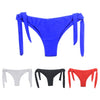 Image of 2018 Sexy Solid Thong Swim String Bikini Brazilian Cut Swimwear Women Bottom Adjustable Briefs Swimsuit Panties Underwear