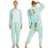 Image of 2019 Adults Animal Pajamas Cartoon Sleepwear Unicorn Pajamas Sets Stitch Shark Kigurumi Unicornio Women Men Warm Flannel Hooded