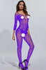 Image of 2019 Bodystocking Fishnet Sheer Mesh Bodysuit Sexy Leotard Sex Clothes Open Crotch Mesh Flower Hot Stocking on The Body