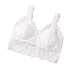 2019 Floral Cami Padded Tank Tops Sexy Women Lace Crochet Bralette Bralet Bra Bustier Crop Top