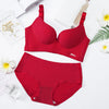 Image of 2019 High-end Brand Romantic Temptation Bra Set Women Striped Underwear Set Hot Sale Push Up Seamless Lingerie Female Sets 90C