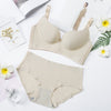Image of 2019 High-end Brand Romantic Temptation Bra Set Women Striped Underwear Set Hot Sale Push Up Seamless Lingerie Female Sets 90C