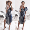 Image of 2019 Hot Sale Women Midi Party Dresses Geometric Print Summer Boho Beach Dress Loose Batwing Sleeve Dress Vestidos Plus Size
