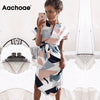 Image of 2019 Hot Sale Women Midi Party Dresses Geometric Print Summer Boho Beach Dress Loose Batwing Sleeve Dress Vestidos Plus Size